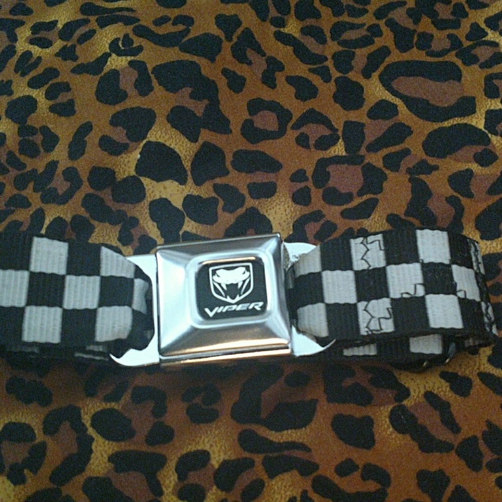 Safety belt buckle checkerboard